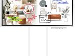 Samsung Flip WM65FX Flipchart 164 cm 65 Zoll inkl. Neomounts WL55-875WH1 MOVE Lift motorisierte bodengestützte Wandhalterung & Tray CY-TF65BFC