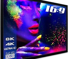 eSmart Professional MIRALE Tageslicht-Rahmen Leinwand Grau 186 x 105 cm (84") 16:9