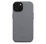 Woolnut Ledercase für iPhone 14, grau