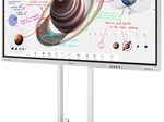 Samsung Flip Pro WM85B Flipchart 215,9 cm 85 Zoll inkl. Neomounts FL55-875WH1 motorisierter Rollwagenhöhenverstellbar