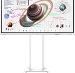 Samsung Flip Pro WM85B Flipchart 215,9 cm 85 Zoll inkl. Neomounts FL55-875WH1 motorisierter Rollwagenhöhenverstellbar