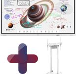 Samsung Flip Pro WM85B Flipchart 215,9 cm 85 Zoll + Neomounts FL55-875WH1 motorisierter Rollwagen höhenverstellbar