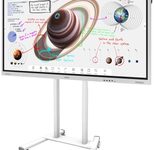 Samsung Flip Pro WM75B Flipchart 190,5 cm 75 Zoll inkl. Neomounts FL55-875WH1 motorisierter Rollwagenhöhenverstellbar