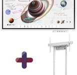 Samsung Flip Pro WM55B Flipchart 138,7 cm 55 Zoll inkl. Neomounts BL55-875WH1 motorisierter Standfuß & Tray CY-TF65BBC