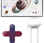 Samsung Flip Pro WM55B Flipchart 138,7 cm 55 Zoll inkl. Neomounts BL55-875WH1 motorisierter Standfuß & Tray CY-TF65BBC