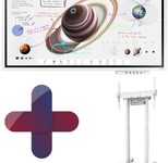 Samsung Flip Pro WM65B Flipchart 165 cm 65 Zoll inkl. Neomounts FL55-875WH1 motorisierter Rollwagen & Tray CY-TF65BBC