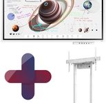 Samsung Flip Pro WM65B Flipchart 165 cm 65 Zoll inkl. Neomounts BL55-875WH1 motorisierter Standfuß & Tray CY-TF65BBC