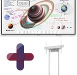 Samsung Flip Pro WM75B Flipchart 190,5 cm 75 Zoll + Neomounts BL55-875WH1 motorisierter Standfuß höhenverstellbar
