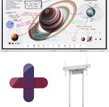 Samsung Flip Pro WM85B Flipchart 215,9 cm 85 Zoll + Neomounts BL55-875WH1 motorisierter Standfuß höhenverstellbar