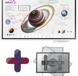 Samsung Flip Pro WM55B Flipchart 138,7 cm 55 Zoll inkl. Neomounts LED-WR100 rotierbare Wandhalterung & Tray CY-TF65BBC