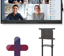 NEC MultiSync WD551 Windows Collaboration Display 138,8 cm 55 Zoll inkl. Neomounts NS-M1250BLACK Rollwagen