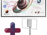 Samsung Flip Pro WM55B Flipchart 138,7 cm 55 Zoll inkl. Peerless-AV SR560 rotierbarer Rollwagen