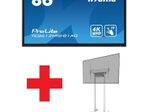 iiyama ProLite TE8612MIS-B1AG interaktives Display 217,4cm (86") inkl. Neomounts FL55-875WH1 motorisierter Rollwagen